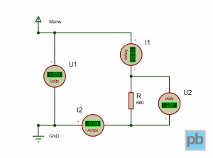 Circuit with a resistor